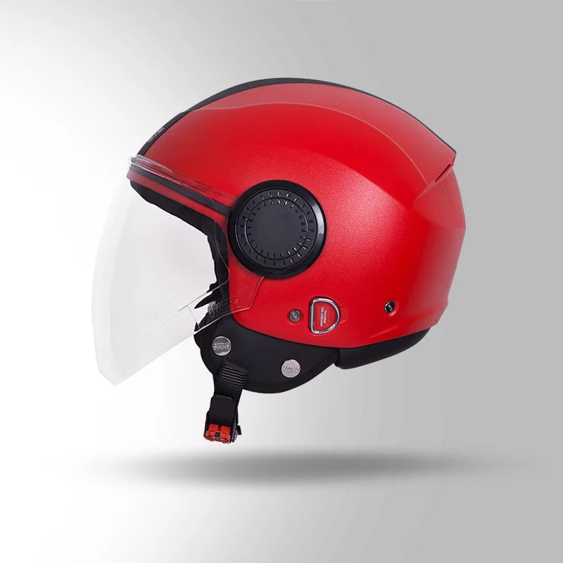 STUDDS URBAN HALF FACE HELMET RED